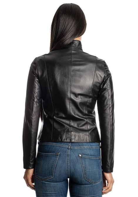 Black leather jacket PK BY PASKAL | 360NAPPA-NERO